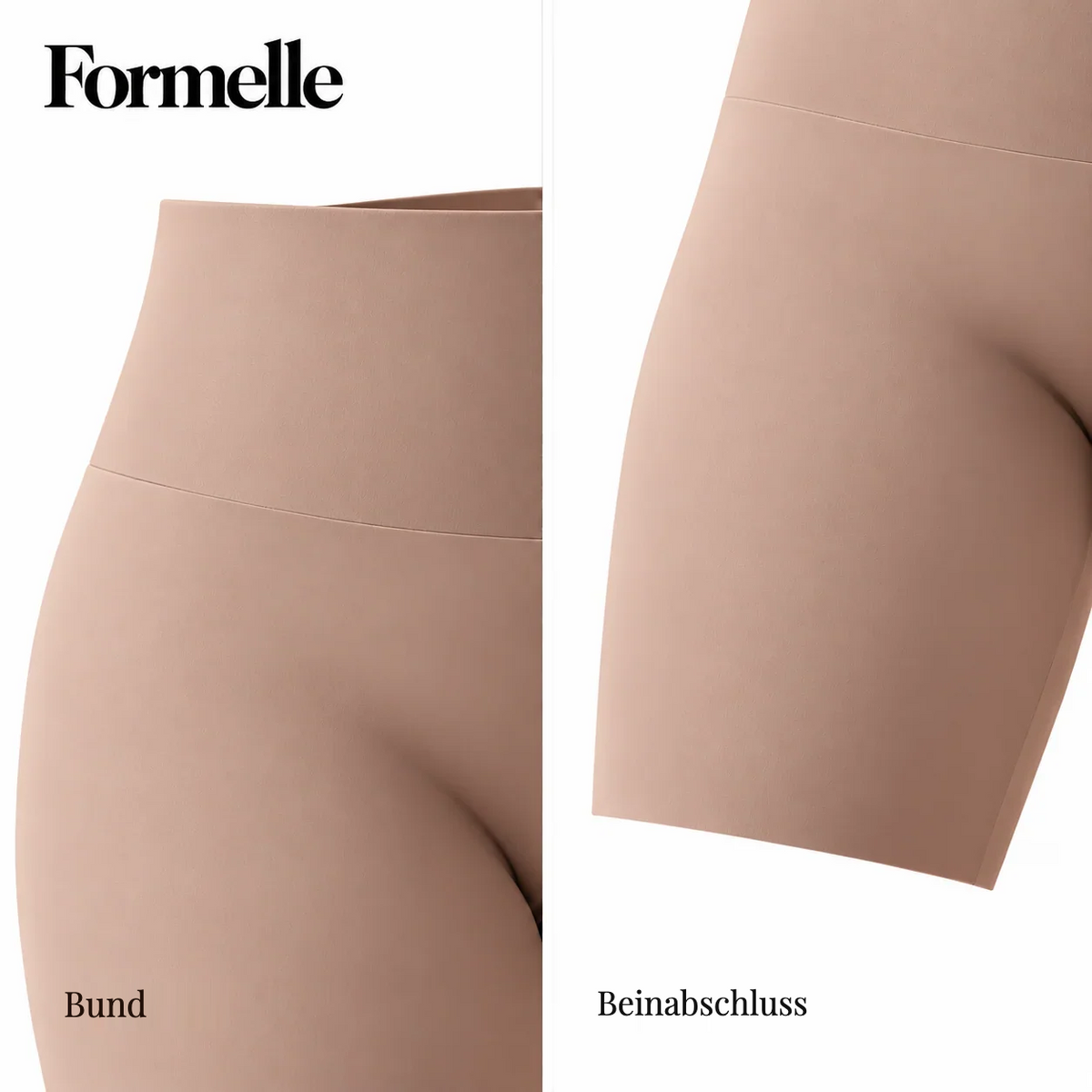 Formelle Shaper Shorts – Bund und Beinabschluss im Detail