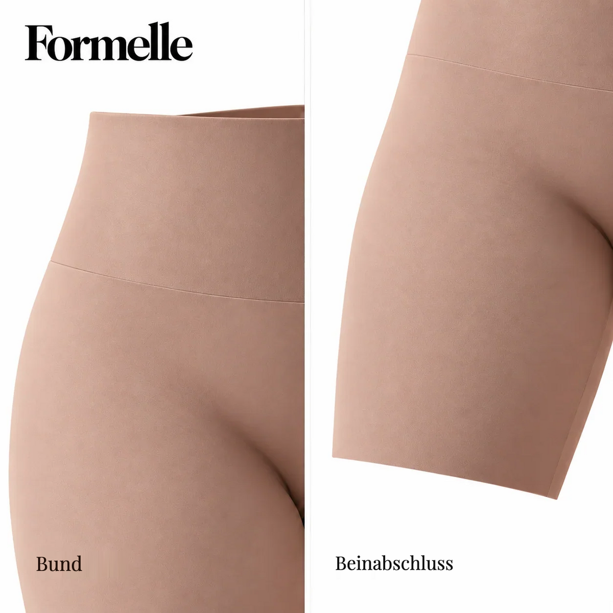 Formelle Shaper Shorts – Bund und Beinabschluss