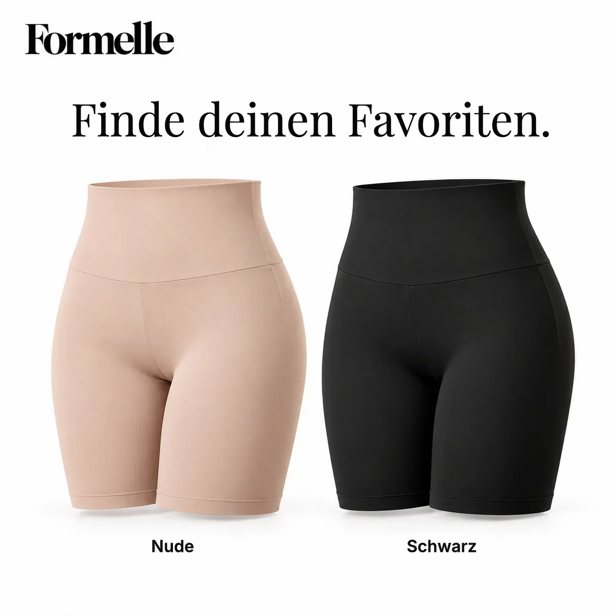 Formelle Shaper Shorts in Nude und Schwarz